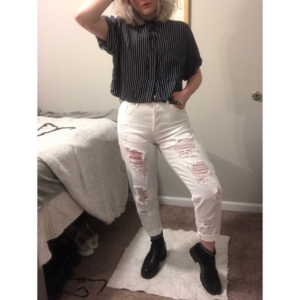 White Mom Jeans